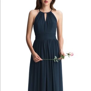 Keyhole Chiffon A-Line Gown